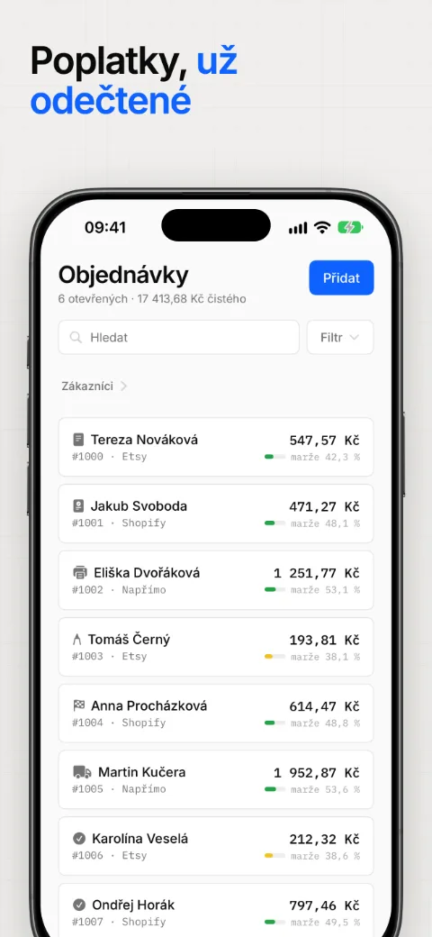 Poplatky, už odečtené
