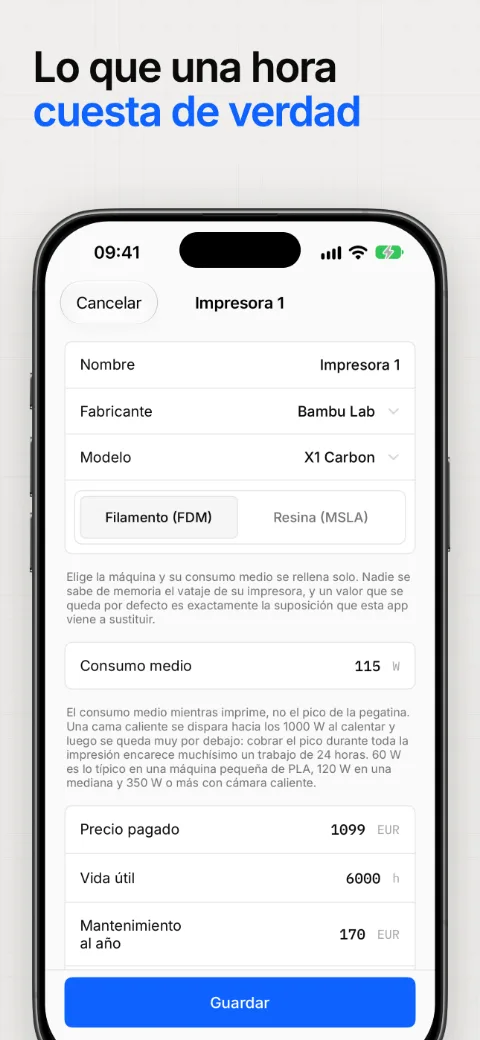 Lo que una hora de máquina cuesta de verdad