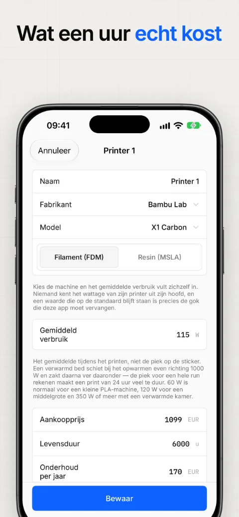 Wat een machine-uur echt kost