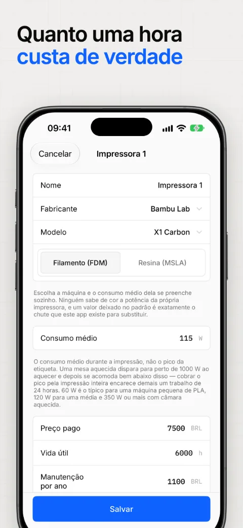 Quanto uma hora de máquina custa de verdade