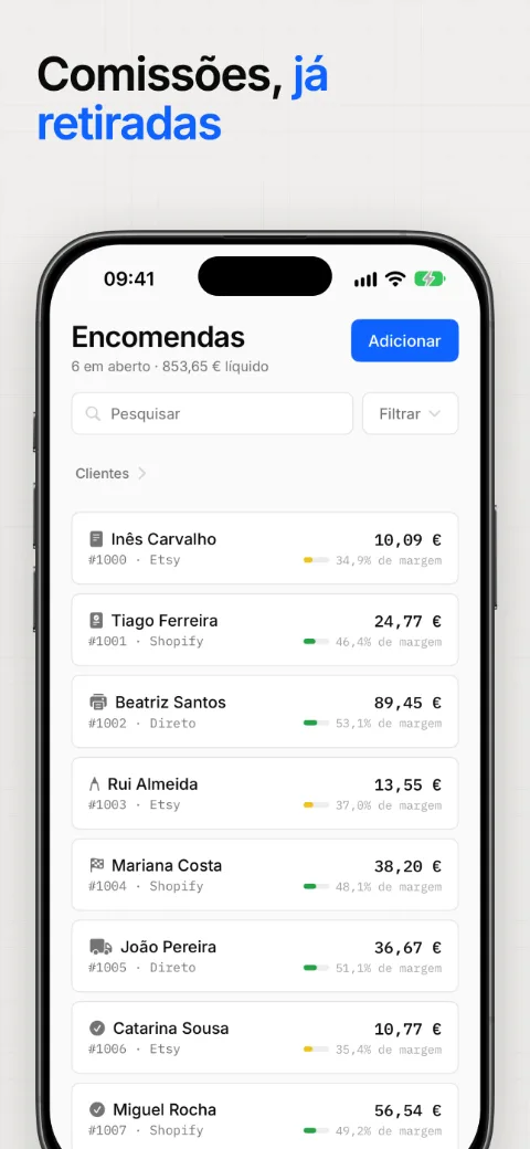 Comissões, já retiradas